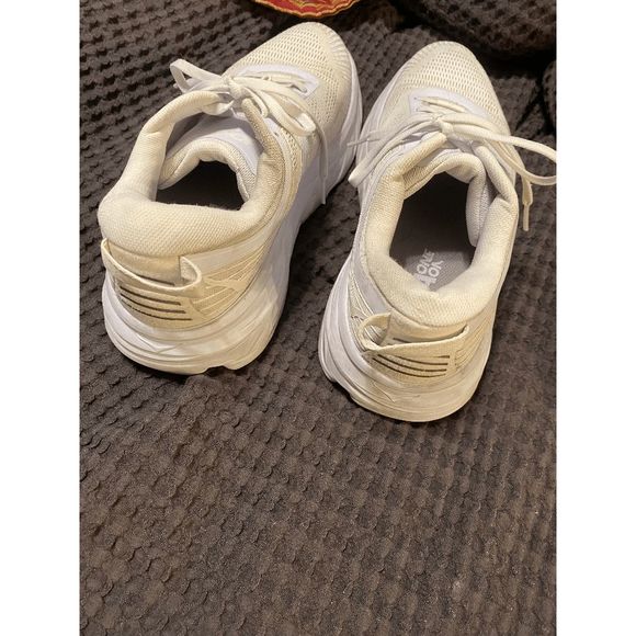 Hokas One One Bondi 7 Men's White Running Shoes Sneakers Size 8.5 - Picture 6 of 7